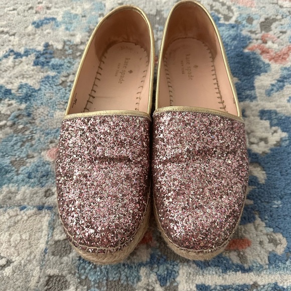 kate spade Shoes - Kate spade glitter espadrilles